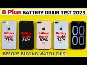 Testing Different Battery Health of 8 Plus in 2023 - iPhone 8 Plus Battery Life Drain Test in 2023