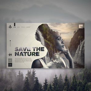 UI/UX Design for Ecological Website | Save the Nature - Felipe Henrique Silva
