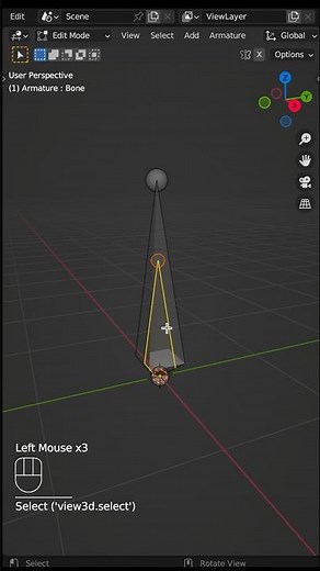 Select through bone - Blender Tips