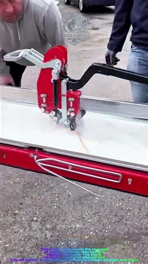 Precision Ceramic Tile Cutting Using a Manual Tile Cutter Professional Tile Cutting Proces Technigue