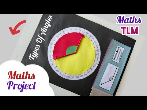 Maths Working Model/ Types Of Angles Maths Project/ Easy maths Model/ Maths Exhibition Model Easy