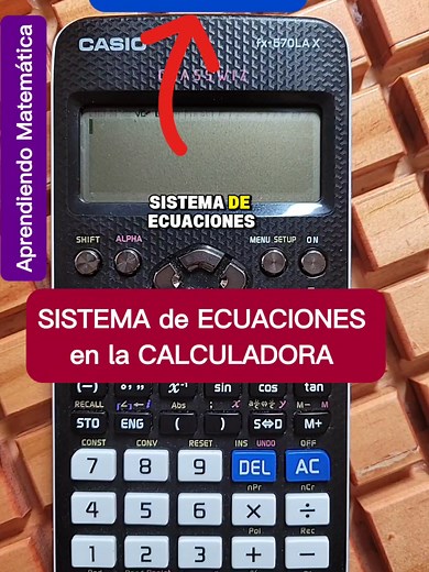 Cómo RESOLVER un SISTEMA de ECUACIONES LINEALES con la CALCULADORA CIENTÍFICA 🤔 Podés encontrar toda la línea CASIO en www.calculadoras.ar Instagram de Casio Argentina: https://www.instagram.com/calculadoras.ar/