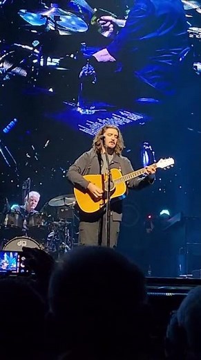 Deacon Frey delivering a powerful moment with the Eagles band #EaglesBand #RockLegends