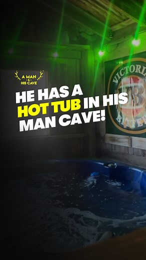 Man cave and hot tub in one sentence gets us excited like little lads 😍 #mancave #hottub #shed #aussiemancave #mancavesaustralia #amanandhiscave | A Man & His Cave