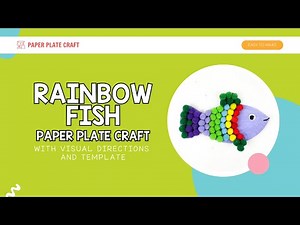 🌈 Rainbow Fish Paper Plate Craft