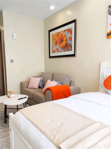 Airbnb studio unit available in Syokimau @3000/= per night. Located 5 minutes drive from JKIA & SGR. Amenities: ✓Backup generator 24/7. ✓Secured parking. ✓CCTV surveillance and security. ✓Mini-supermarket in the premises. ✓Fast internet access. ✓Smart TV. ✓Fully equipped kitchen. ✓Children's playground. ✓Swimming pool. ✓Well equipped gym. ✓Basketball pitch. For bookings Call/WhatsApp 0797040353 #airbnbkenya #airbnbnairobi #syokimauhomes #marghomes #airbnbsyokimau