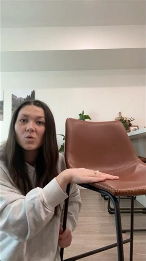 Amazon review- DUMOS 26 inch bar stools brown