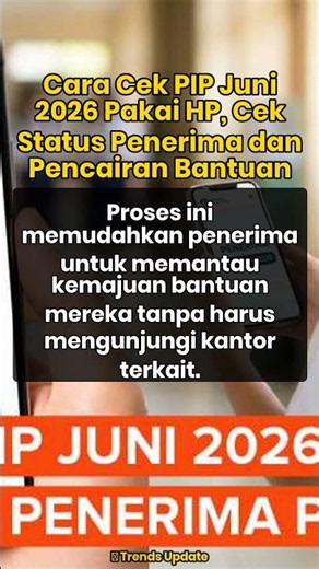 Cara Cek PIP Juni 2026 Pakai HP, Cek Status Penerima dan Pencairan Bantuan #Shorts