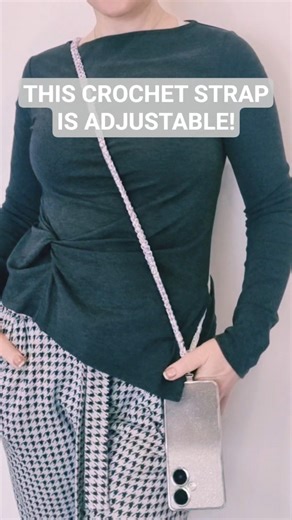 Crochet Adjustable Phone Strap #crochet