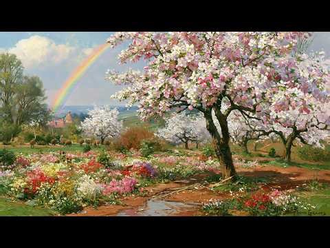 Visual Poems | Rain on Blossoms, Deep Greenery | Living Oil Paintings