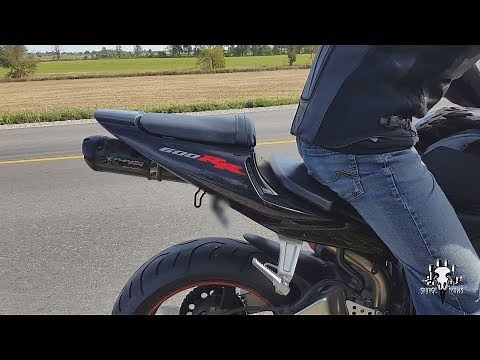 2003 CBR600RR Two Brothers Exhaust Sound FlyBy