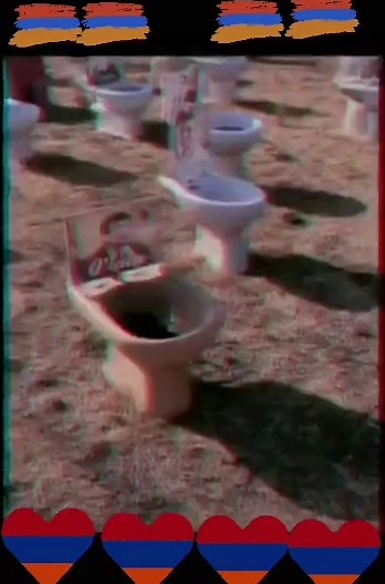 Unique Art Installation with Ceramic Toilets