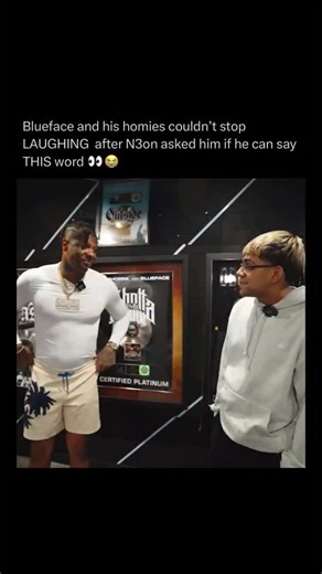 #Blueface & his homies couldn’t stop laughing after #N3on asked him if he’s allowed to say this word 😭😅 | Hip Hop Ties