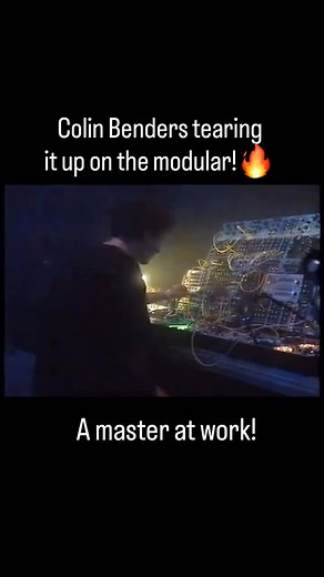 15K views · 5.9K reactions | Pure live modular energy from Colin Benders. Nothing else like it.  #ColinBenders #ModularSynth #Techno #LiveTechno #TechnoThings | TechnoThings | Facebook