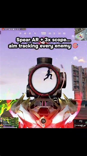 Spear AR + 3x scope aim tracking every enemy #mrfield #bloodstrike #aimtracking #fpsclips #clutch
