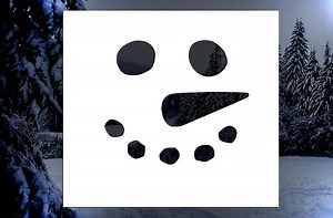 Snowman Face Reusable Stencil (many Sizes) - Etsy