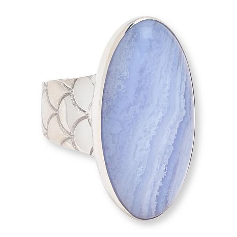 Jay King Sterling Silver Blue Lace Agate Ring | HSN