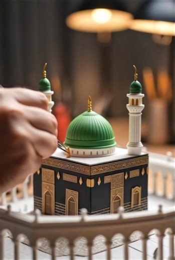 Masjid al-Haram 3D Model Making | Incredible Islamic Craft Build #shorts