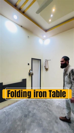 Innovative Folding Iron Table Design