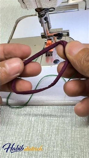 Sewing technique to make a rope from fabric #patternmaking #sewingtips #diy