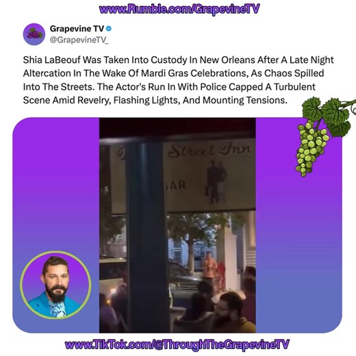 Actor Shia LaBeouf was arrested in New Orleans after a volatile confrontation outside a Royal Street business during Mardi Gras celebrations, authorities said. Police reported that LaBeouf had been removed from the venue earlier in the night after causing a disturbance. Once outside, the situation escalated when one individual claimed he was struck multiple times with closed fists. Witnesses said LaBeouf briefly left the scene, then returned in an even more agitated state. Several bystanders att