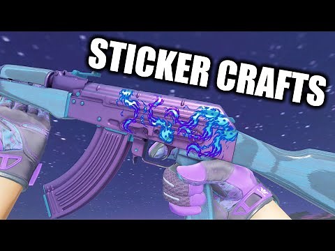 AK-47 Midnight Laminate Sticker Crafts / Sticker Combos