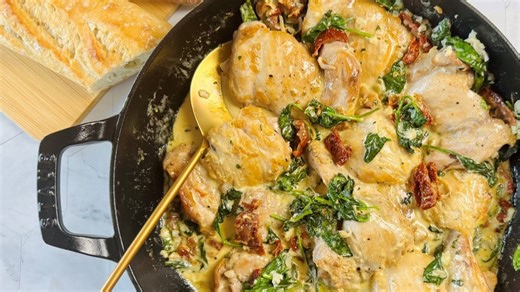 Easy Creamy Tuscan Chicken Recipe
