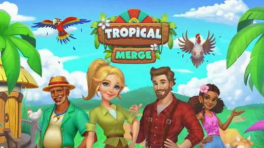 Tropical Merge 🕹️ Joue sur CrazyGames!