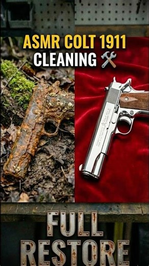 Colt 1911 Cleaning 🛠️ #satisfying #shorts #asmr #satisfying #oddlysatisfying #cleaningasmr
