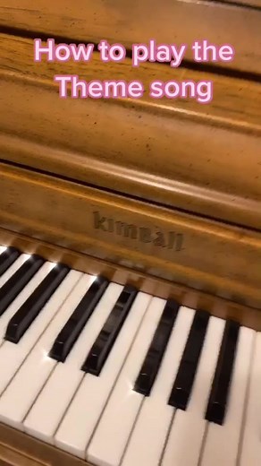 How to play the theme song!!! #fyp #piano #lesson #easy 🌊