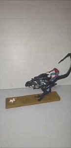 My custom Queen alien Vs Spider man with diroma