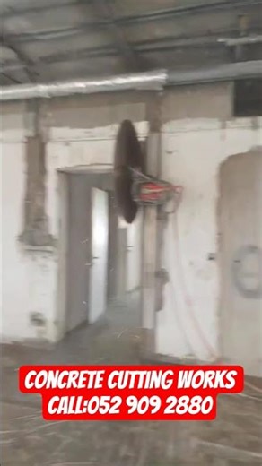 Concrete Cutting Works with wall saw cutting machine in Palm Jumeirah Dubai