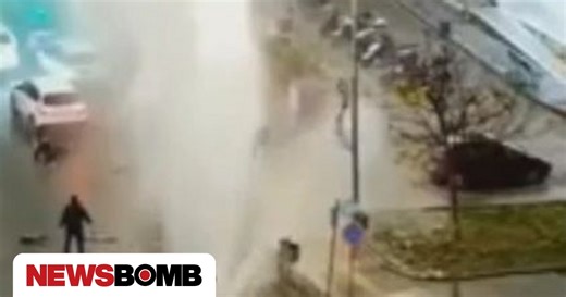 Θεσσαλονίκη: «Έσκασε» αγωγός νερού - Τραυματίστηκαν τέσσερις εργάτες - Bίντεο