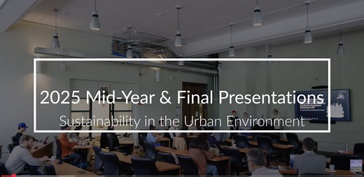 Spring 2025 Final Capstone Presentations – Sustainability and the City