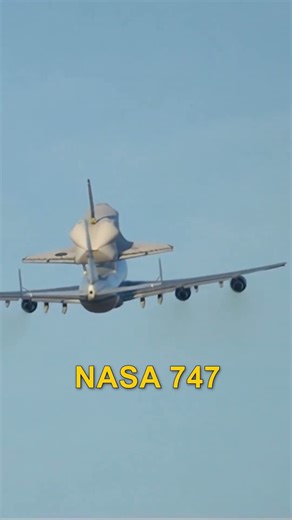 Nasa's iconic Boeing 747 carrying a Space Shuttle