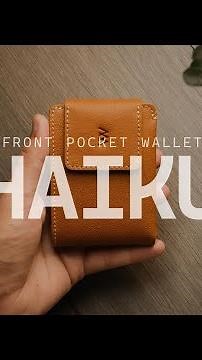HAIKU - Front Pocket Wallet | WildWoven | Handcrafted Premium Leather Wallet Bangladesh