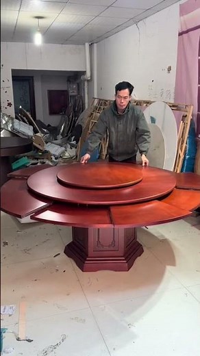 Multi-Layer Rotating Dining Table | Expandable & Space-Saving Design