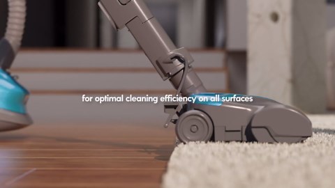 Kenmore BC3005 Pet Friendly Lightweight Bagged Canister Vacuum Cleaner with Extended Telescoping Wand, HEPA, 2 Motors, Retractable Cord, and 4 Cleaning Tools, Blue