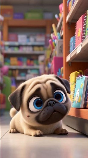 Watch This Cute Pug's School Adventure!