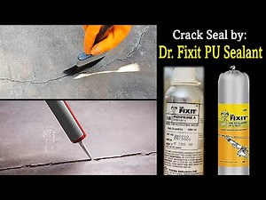 How to seal water leaking cracks on slab | Dr. Fixit PU Sealant 508