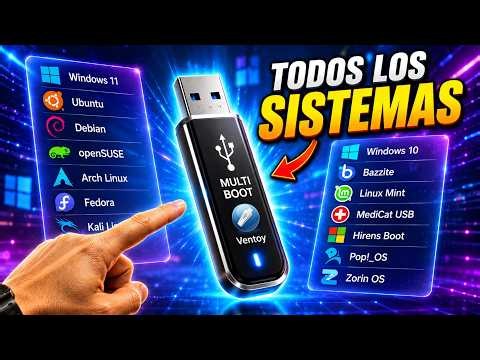 Deja de FORMATEAR! 👉 Así puedes tener TODOS los Sistemas Operativos en un USB con Ventoy