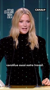 4.1M views · 6K reactions | "J’ai fait 63 films cette année donc arithmétiquement, je m’étais un peu donnée les chances" Virginie Efira remporte (enfin) son premier César, celui de la Meilleure Actrice pour le film "Revoir Paris" ! | CANAL+ | Facebook