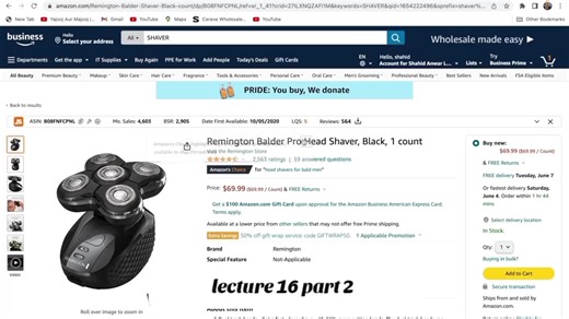 lecture 16 part 2#AmazonBusiness #AmazonFBA #viral #fyp #OnlineBusiness