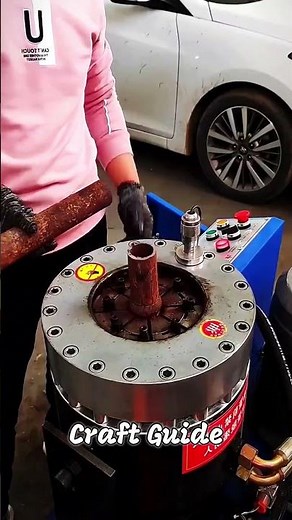 Using a Hydraulic Machine to Reduce Pipe Diameter
