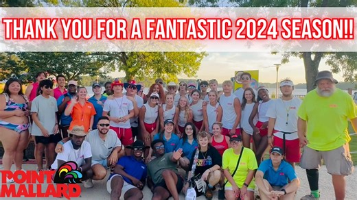 We would like to THANK EVERYONE for an AMAZING 2024 Waterpark Season!! Thank you to EVERYONE who visited our park!! Thank you to our exceptional staff!! This truly was a FANTASTIC season, and we are already getting ready for the next one!! WE WILL SEE YOU IN SUMMER 2025!! #pointmallard #makingmemories #decatur #PositivelyDecatur #family #SummerFun #FamilyFun #northalabama #CoolOff #alabama | Point Mallard Park