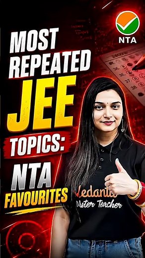 😱 Most Repeated JEE Topics NTA Favourites! #jee #jeemains #jee2027 #jeeexam #iit #shorts