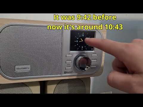 How to Set the #time 1 hour forward (GoGen IR 237 BT DAB, #radio, 2 methods, #daylightsavings)