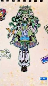 💖Cute Cyber Girl Sticker Design✨| Aesthetic Futuristic Character Art