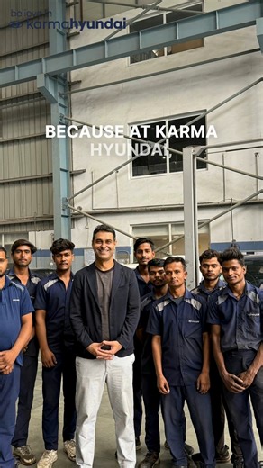 Karma Hyundai | Car Dealership on Instagram: "📲 WhatsApp us: +91 99991 27609 At Karma Body Shop, every car gets the perfect finish with Hyundai-approved paint and expert detailing. 🚗✨ From dents to full repaints — we bring your car back to life with showroom shine. Your car deserves the best. Let us handle the rest. 💙 #hyundai #bodyshop #carcare #repaint #autopaint #workshop #repair #detailing #shine #quality #service #noida #autoservice #automotive #cars"