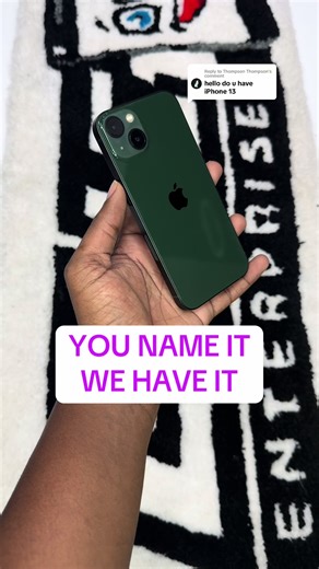 Replying to @Thompson Thompson you name it, we have it, the iphone 13 is a great choice especially on the camera features, i also recommend this phone #smartphone #iphone13 #techtips #appleiphone